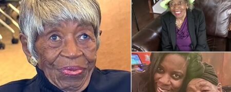 دانشجوی ۱۰۱ ساله ۸۱ سال پس از ترک تحصیل آماده فارغ التحصیلی در کنار نوه اش