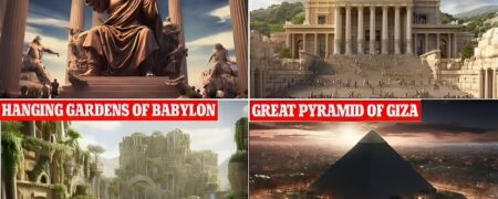 بازسازی هوش مصنوعی از عجایب هفتگانه جهان که هزاران سال پیش ویران شدند