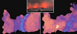 تصاویر دیدنی فوران آتشفشانی در ایسلند از فضا که توسط ناسا شکار شده است + ویدیو