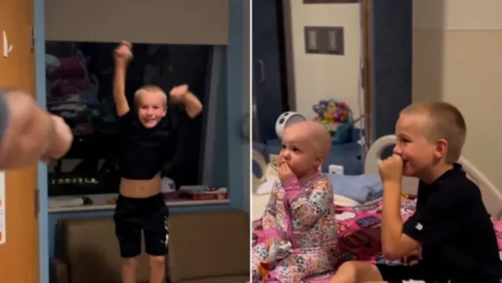 لحظه‌ی احساسی که پسر ۶ ساله می‌فهمد می‌تواند جان خواهر کوچکش را نجات دهد + ویدیو