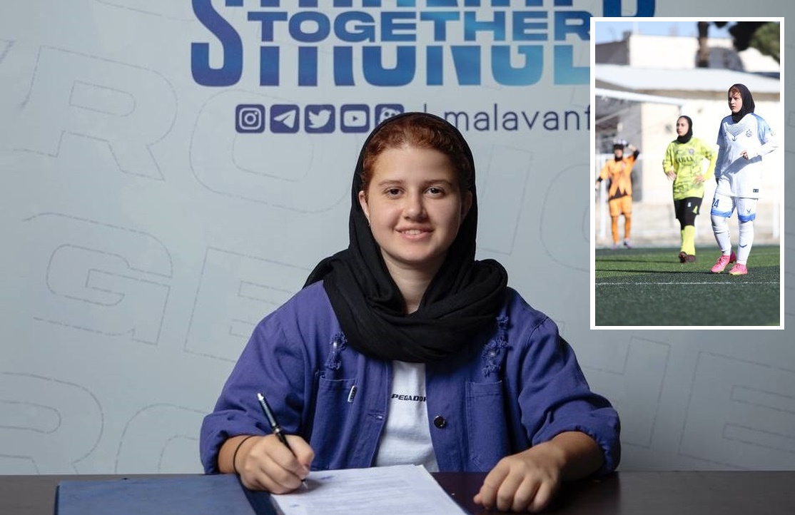 فوتبالیست ۱۵ ساله تیم زنان ملوان رکورد کریم انصاری فرد را شکست + ویدئو