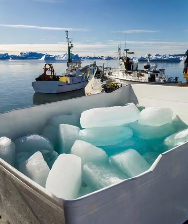 صادرات یخ های یخچال های طبیعی از گرینلند به امارات + ویدئو