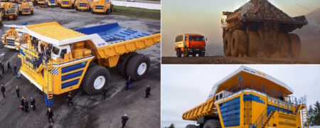 با بزرگترین کامیون جهان آشنا شوید؛ «بلاز ۷۵۷۱۰» غول بلاروسی با قابلیت حمل ۴۵۰ تن + ویدئو