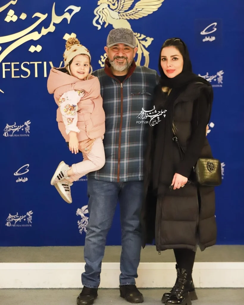 مهران غفوریان و همسر و فرزندش