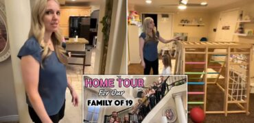 یوتیوبر ۳۸ ساله ای با ۱۷ فرزند از خانه بزرگ و متفاوتش رونمایی کرد + ویدیو
