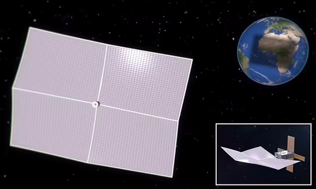 طرح پرتاب چتری به مساحت ۲.۵ میلیون کیلومتر مربع به فضا برای نجات زمین + ویدئو