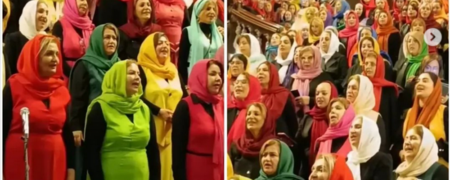 انتشار تصویری غیرمنتظره از آوازخوانی ۲۰۰ زن در ایران مال!
