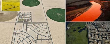 عکس های هوایی عجیب از تغییرات سیاره زمین به دست انسان + تصاویر