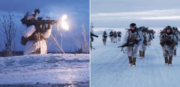 سربازان آمریکایی که در آلاسکا برای مبارزه در دمای زیر صفر آموزش می‌بینند + ویدیو