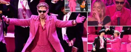 اجرای آهنگ I’m Just Ken  توسط رایان گاسلینگ در مراسم اسکار ۲۰۲۴ + ویدیو