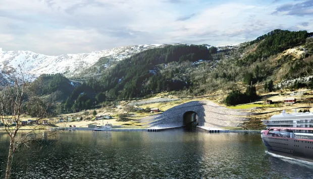 اولین تونل جهان برای عبور کشتی‌ها که قرار است در دل کوه‌های نروژ ساخته شود