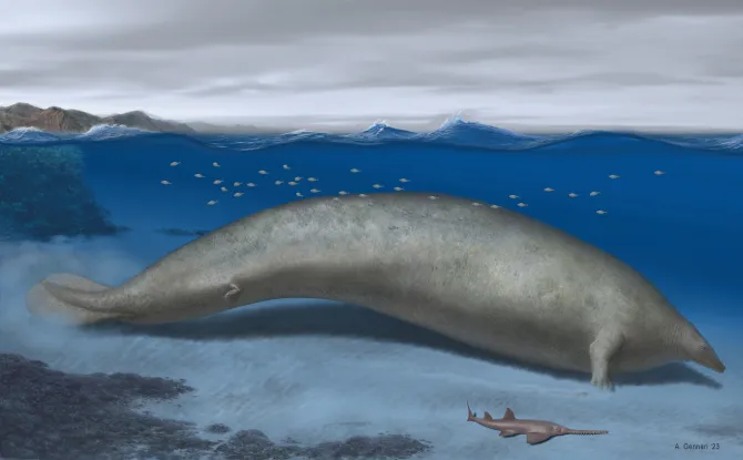 نهنگ غول پیکری که وزن آن ۳۴۰ تن تخمین زده شد