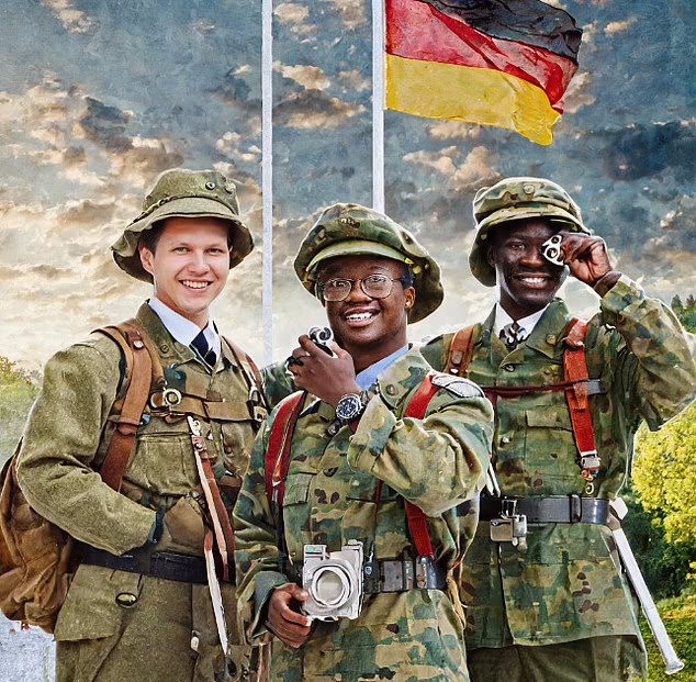 ادوبی فایرفلای سربازان آلمانی را سیاه پوست و پاپ را زن به تصویر کشید