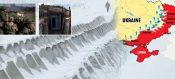 اوکراین در حال ساخت دیوار بتنی ۹۶۰ کیلومتری با ۴۲,۰۰۰ قطعه «دندان اژدها» در خط مقدم