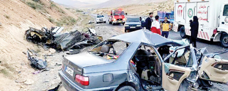 مقایسه مرگ و میر ناشی از تصادفات در ایران و اتحادیه اروپای ۴۵۰ میلیون نفری