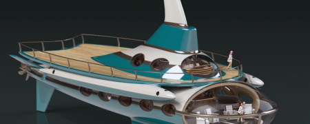 طراحی خیره کننده برای ساخت لاکچری ترین زیردریایی جهان به شکل یک ماهی