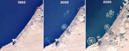 تایم‌لپس Google Earth که تغییرات زمین را در ۳۷ سال اخیر نشان می‌دهد + ویدیو