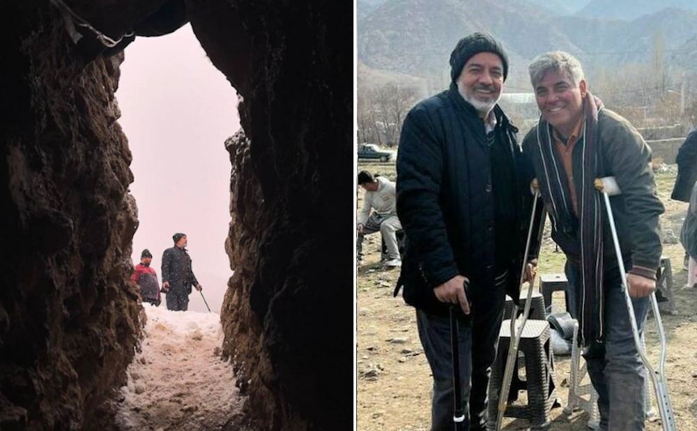 مصدومیت شدید سعید آقاخانی در پی سقوط از کوه در جریان فیلمبرداری «نون خ» + تصویر