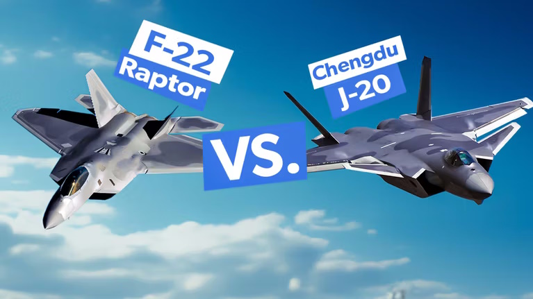 مقایسه اف-22 رپتور با جی-20 چنگدو