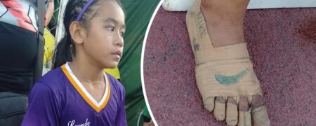 ماجرای دختر فیلیپینی که با کفش هایی که روی پاهایش نقاشی کرده بود ۳ مدال طلا برنده شد