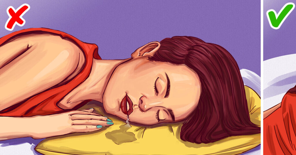 چطور جلوی جاری شدن آب از دهان در خواب را بگیریم؟