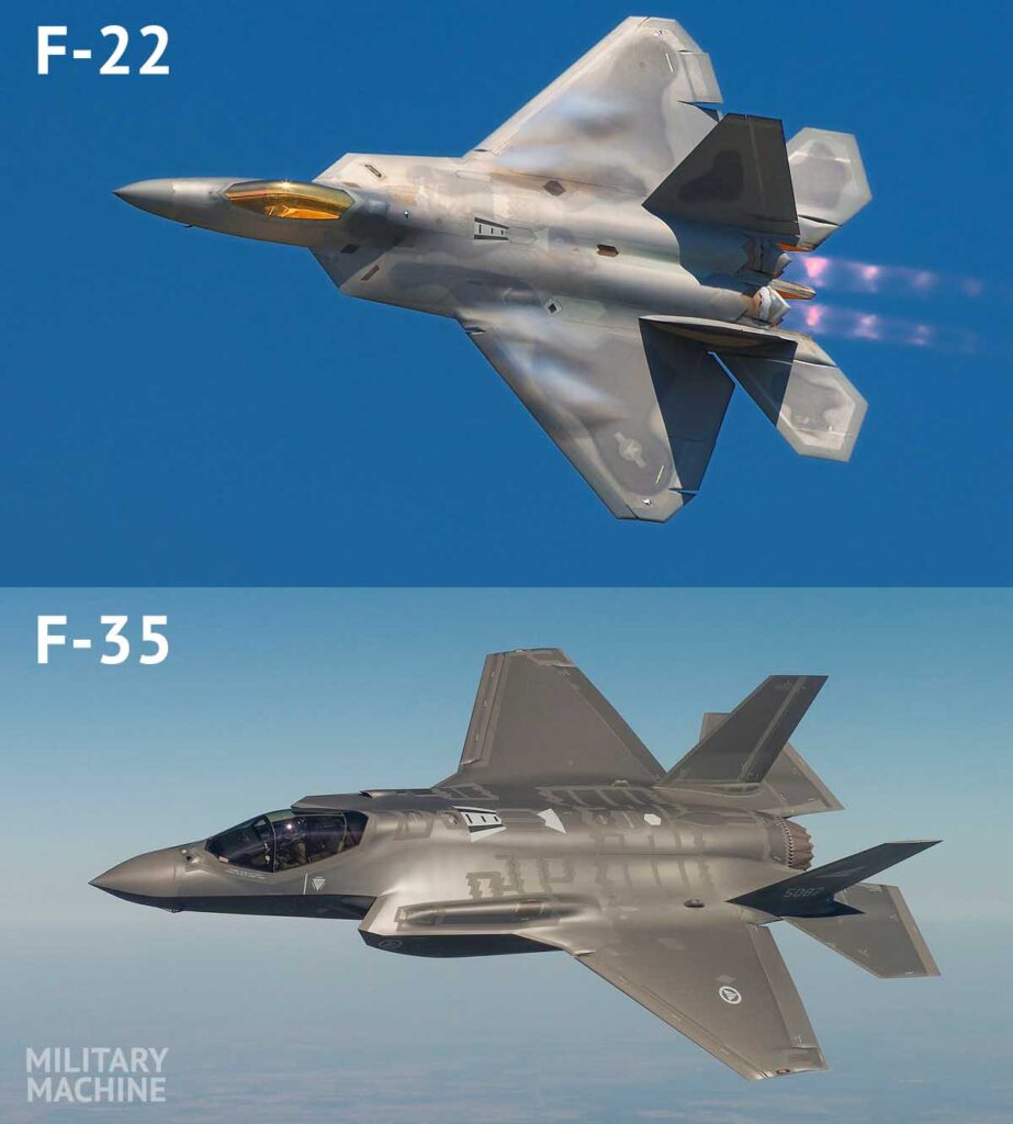مقایسه اف-22 و اف-35