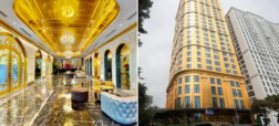 اولین «هتل طلایی» در جهان که در آن همه چیز با طلای ۲۴ عیار پوشیده شده است