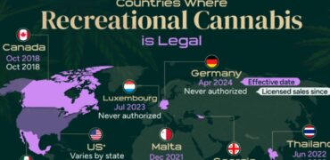 در کدام کشورها مصرف شخصی ماریجوآنا قانونی است؟ + نقشه