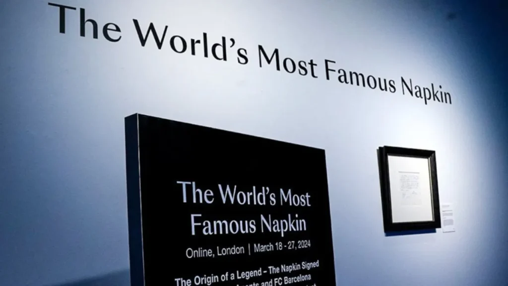 فروش دستمال مشهور لیونل مسی در حراجی به قیمت هنگفت ۹۶۵,۰۰۰ دلار