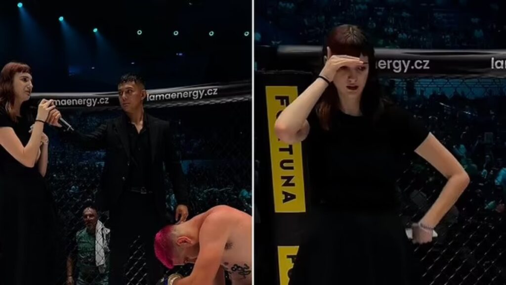 مبارز MMA پس از باخت در مسابقه از دوست دخترش خواستگاری کرد و جواب رد شنید!