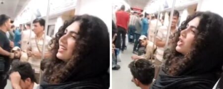 یک دختر جوان با تقلید صدای گوینده‌ی مترو مسافران را سرکار گذاشت + ویدیو