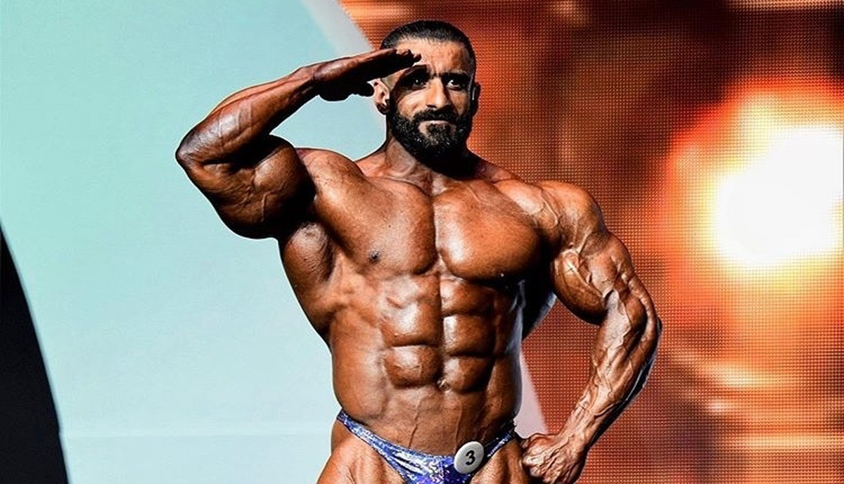 رسیدن هادی چوپان با تیپ خاص به آمریکا برای مسابقات مستر المپیا