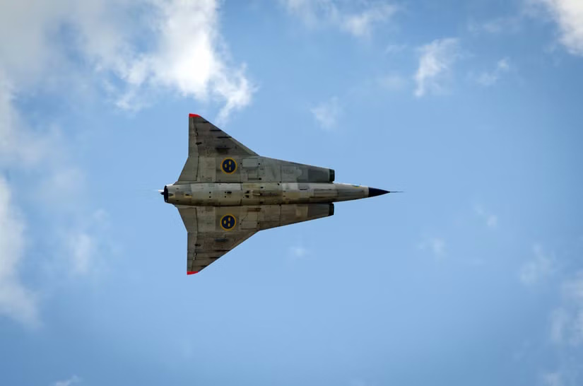 جنگنده سوئدی Saab 35 Draken 