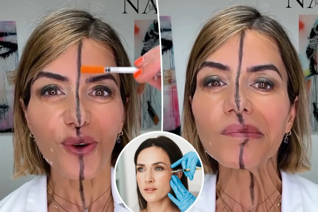 آزمایش عجیب یک پزشک برای نشان دادن اثر بوتاکس با تزریق آن روی یک طرف صورتش