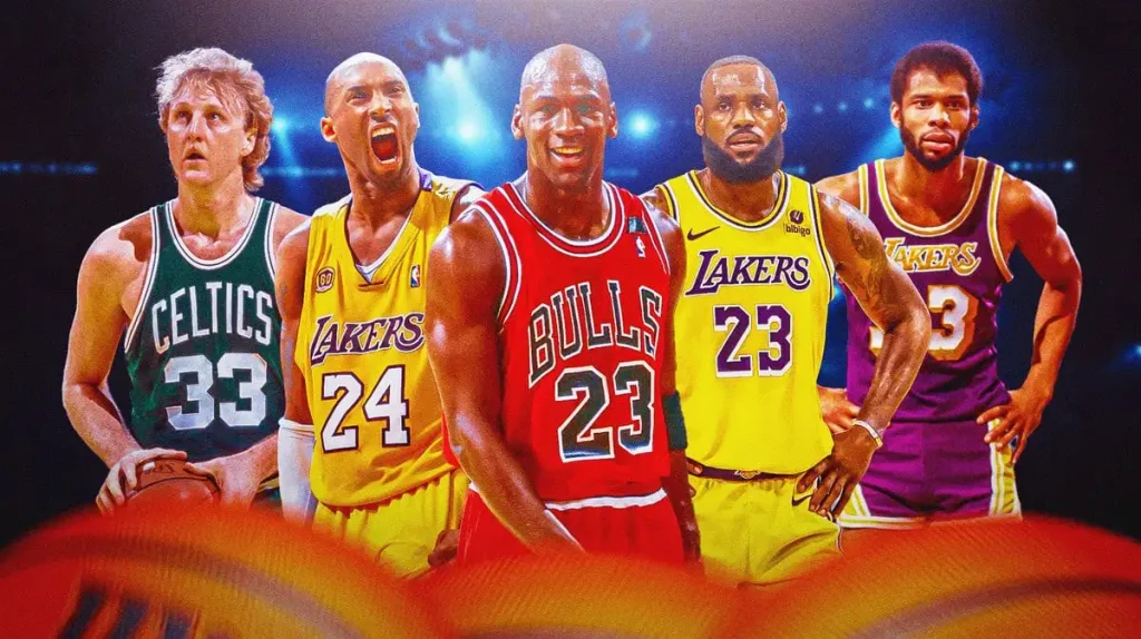 ۱۰ بازیکن برتر تاریخ بسکتبال NBA همراه با افتخارات و رکوردهای هر کدام [رتبه‌بندی]