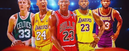 ۱۰ بازیکن برتر تاریخ بسکتبال NBA همراه با افتخارات و رکوردهای هر کدام [رتبه‌بندی]