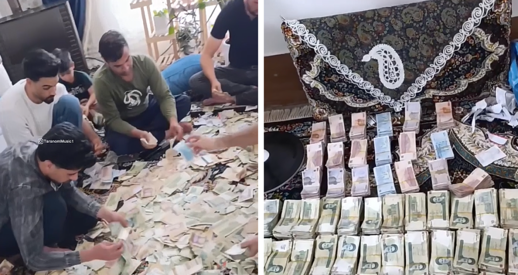 ویدیویی جالب از کوه شاباش در یک مراسم عروسی!