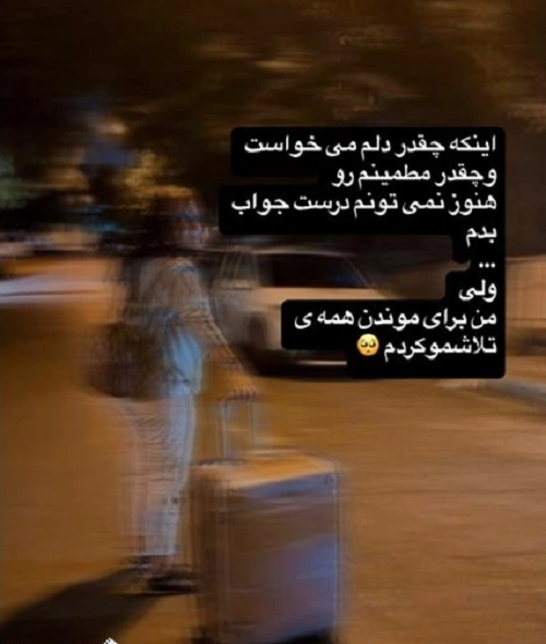 پست اینستاگرامی نیلوفر امینیفر