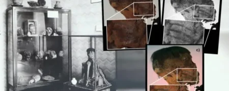 کشف مومیایی ۸۰۰ ساله با تتوهایی در صورت که هنوز مشخص هستند