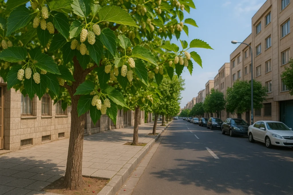 آیا خوردن توت درختان در خیابانهای تهران و شهرهای بزرگ بی خطر است؟