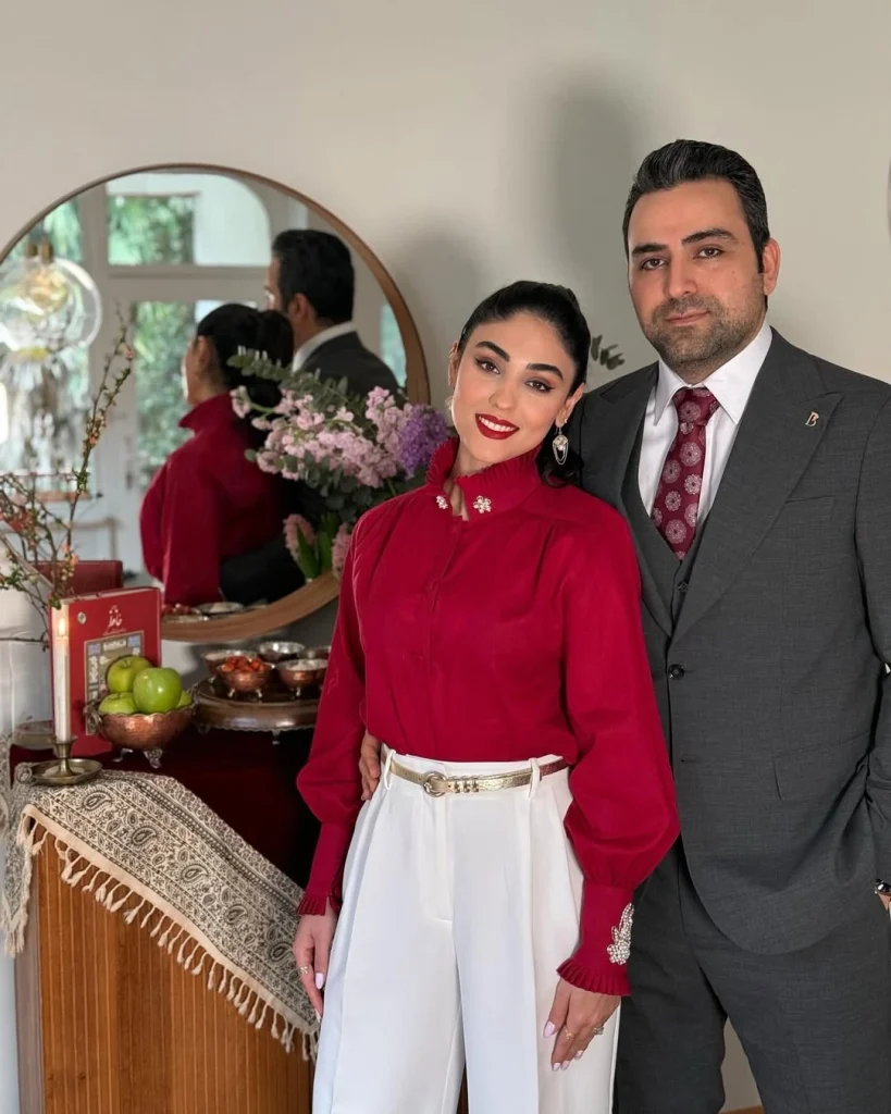 رامینا ترابی و همسرش
