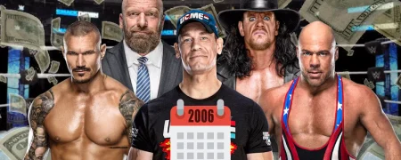 مقایسه دستمزد جان سینا در سال ۲۰۰۶ با دیگر ستارگان دنیای کشتی کج WWE