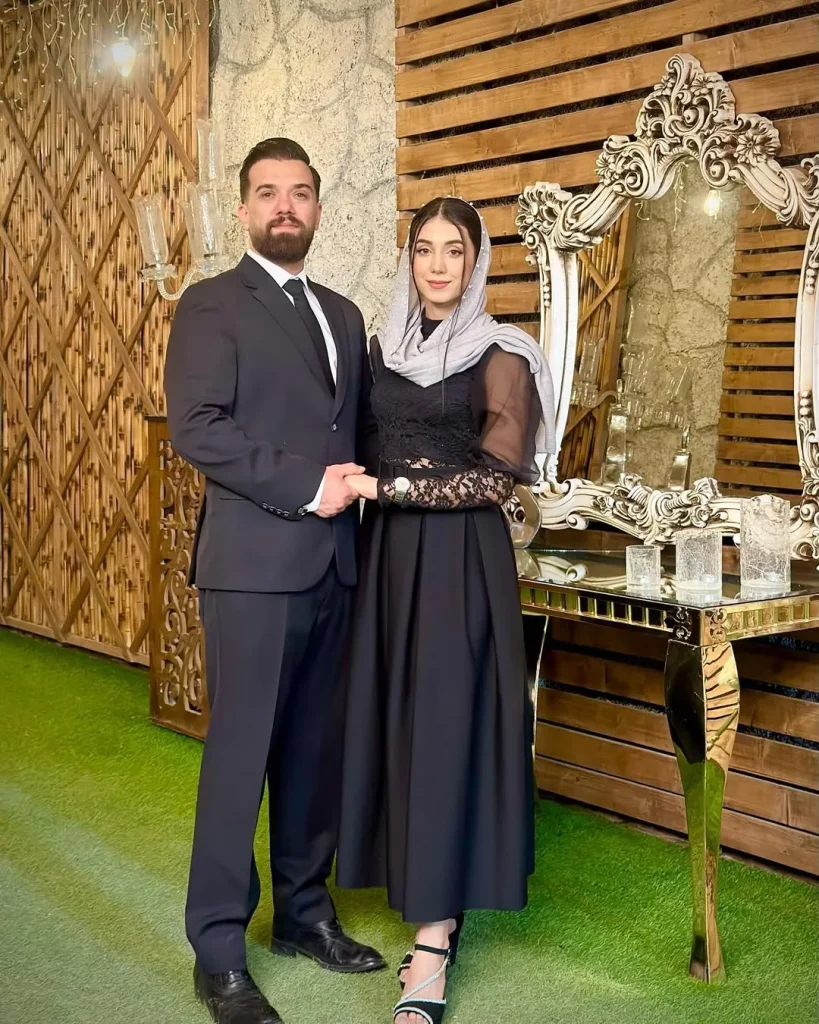مرجان سلحشورری و همسرش