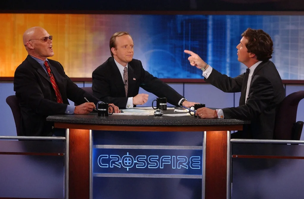 تاکر کارلسون در برنامه Crossfire