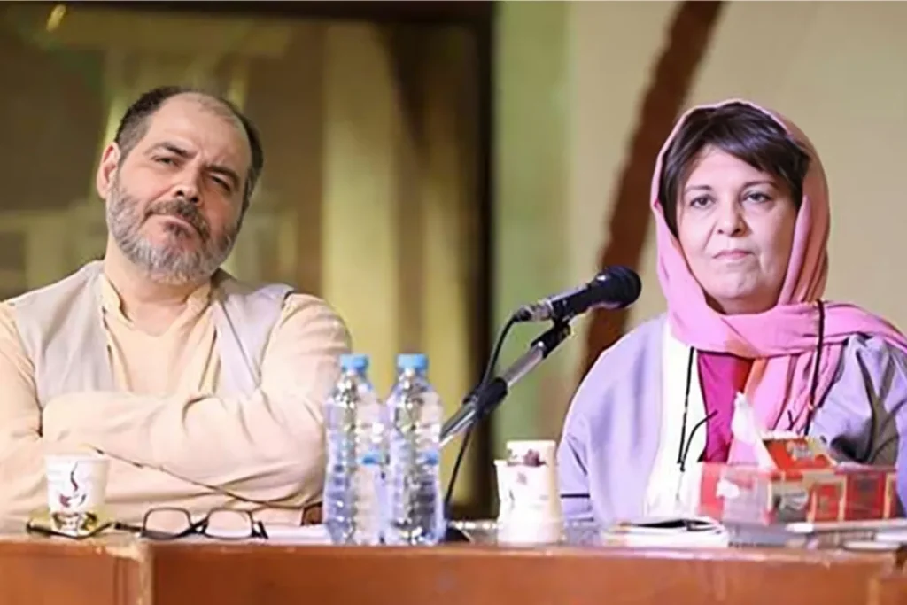 سید مهرداد ضیایی و همسرش
