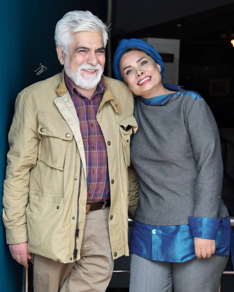 عاطفه رضوی و همسرش