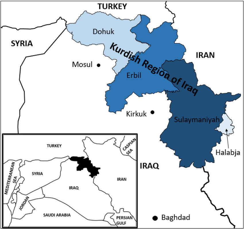 نقشه اقلیم کردستان