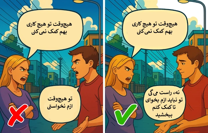واکنش تدافعی به جای همدلی از رفتارهای مخرب در ازدواج
