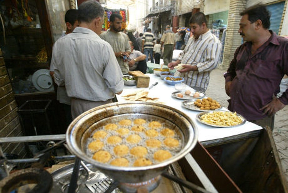 سرخ کردن فلافل در عراق