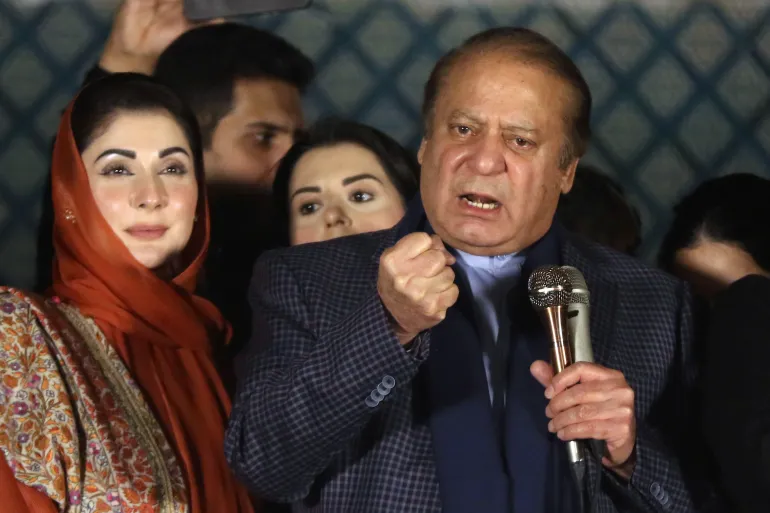 مریم نواز شریف و پدرش